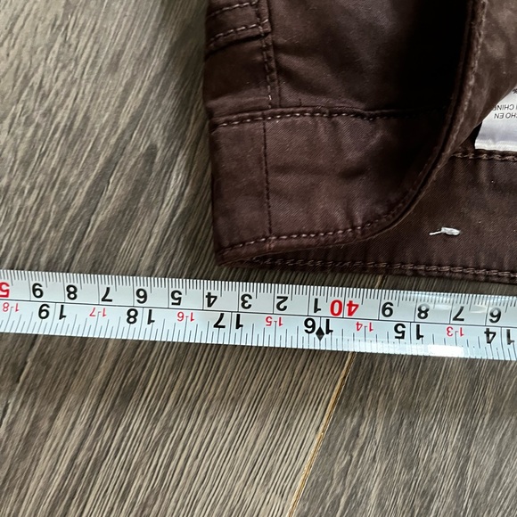 Chicos so slimming 16P ankle pant in super soft luxe brown denim - Picture 2 of 9